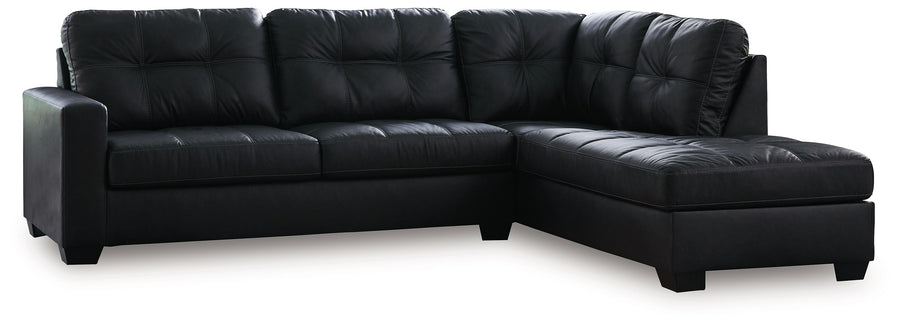 Barlin Mills - 2-Piece Sectional With Raf Corner Chaise - Carbon by Ashley Furniture product image