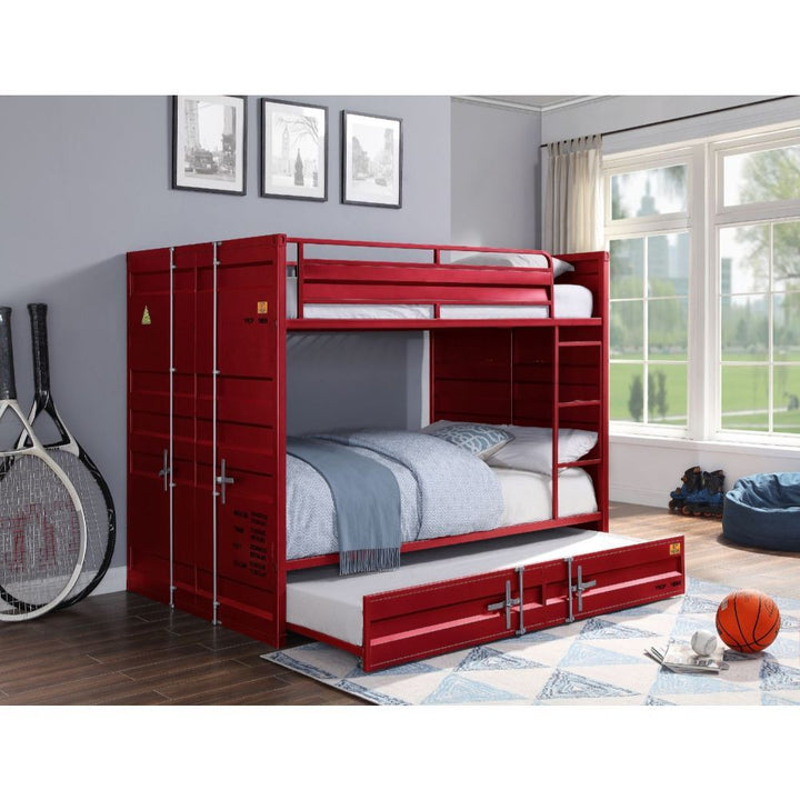Cargo - Full Over Full Bunk Bed - Red
