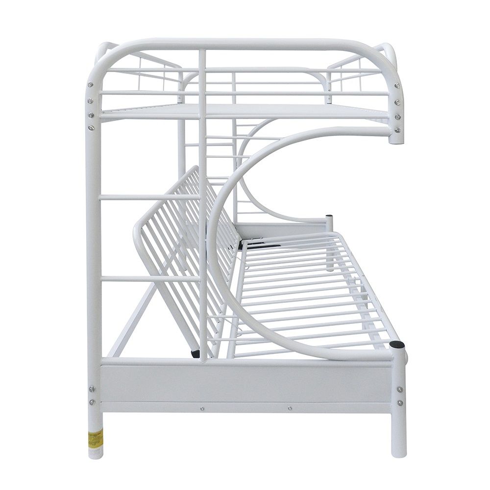 Eclipse - Twin Over Full Futon Bunk Bed - White