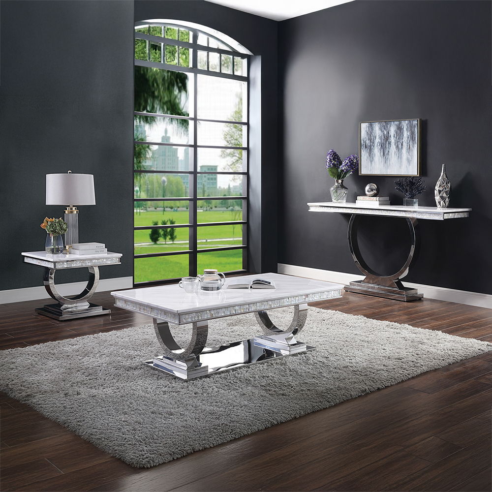 zander-coffee-table-white-printed-faux-marble-top-mirrored-silver