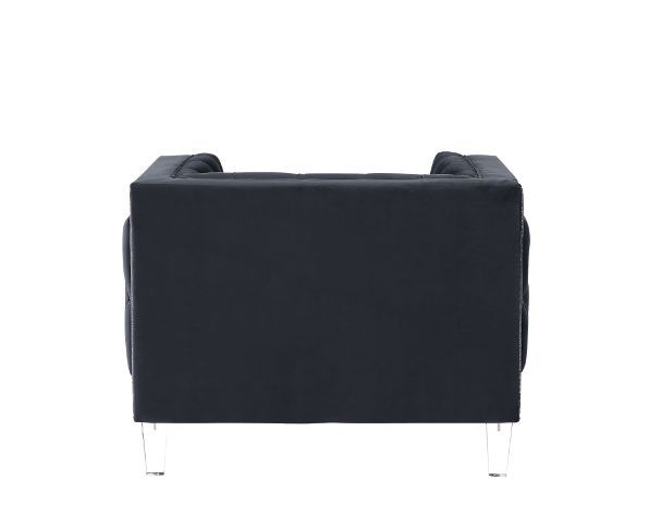 Ansario - Chair - Charcoal Velvet