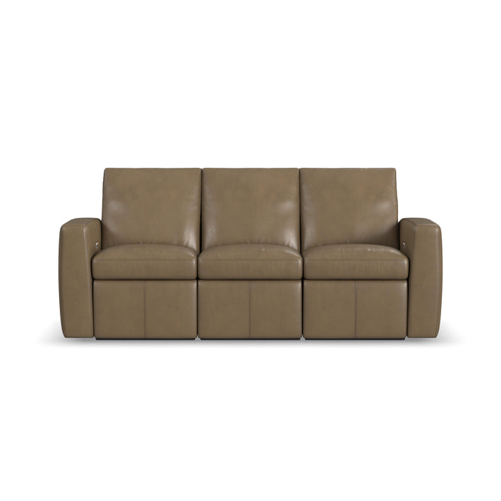 Flexsteel 1865-62P-73401 Aria  Power Reclining Sofa  Fawn