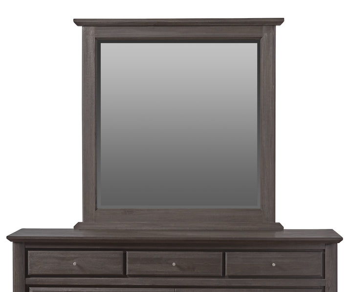 Modus Furniture 1X5783 City Ii Beveled Glass Mirror In Basalt Gray