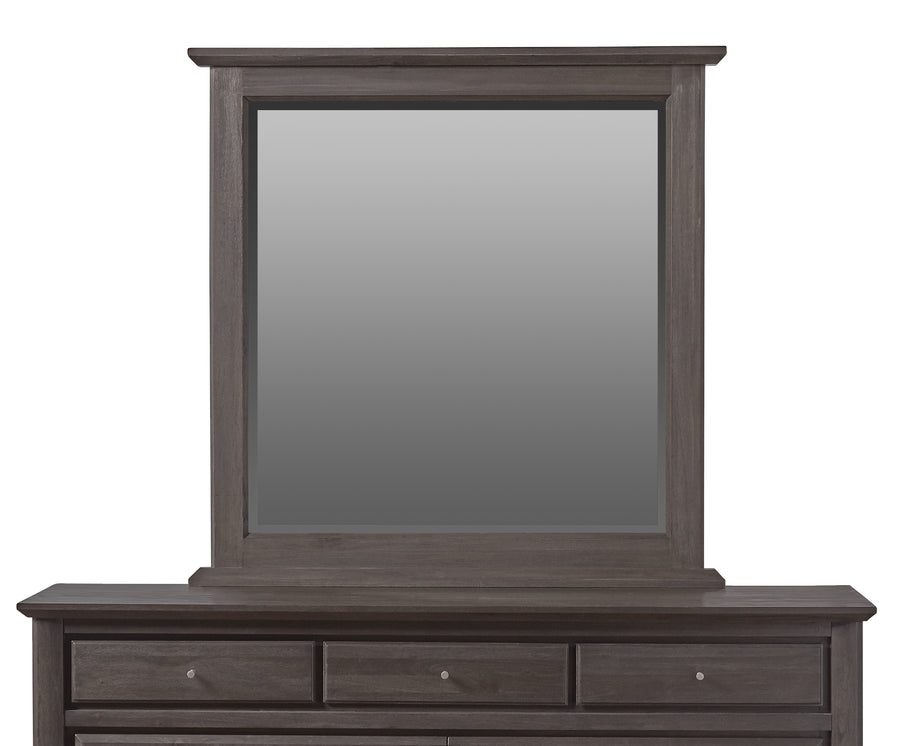 Modus Furniture 1X5783 City Ii Beveled Glass Mirror In Basalt Gray