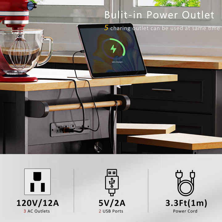53-inch-black-kitchen-island-cart-with-drop-leaf-and-power-outlet
