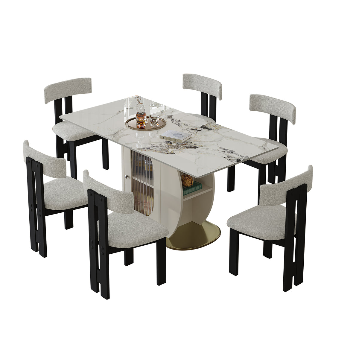 7-piece-burnt-stone-dining-set-gold-base-velvet-chairs