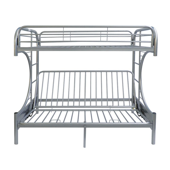 Eclipse - Twin Over Full Futon Bunk Bed - Silver