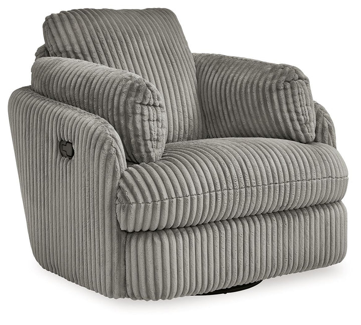 Tie-Breaker - Swivel Glider Recliner - Fog