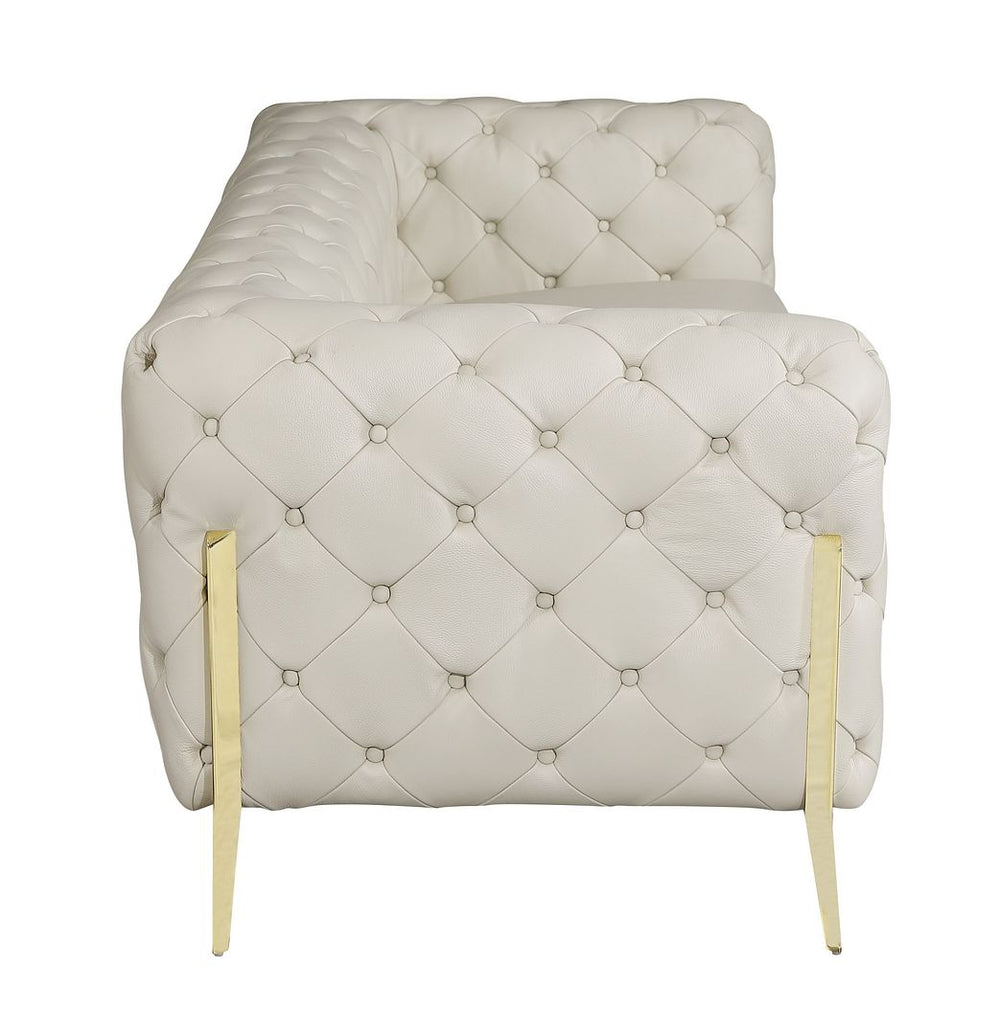 DivanItalia 970 Sofa in Top-Grain Italian Leather - Cream
