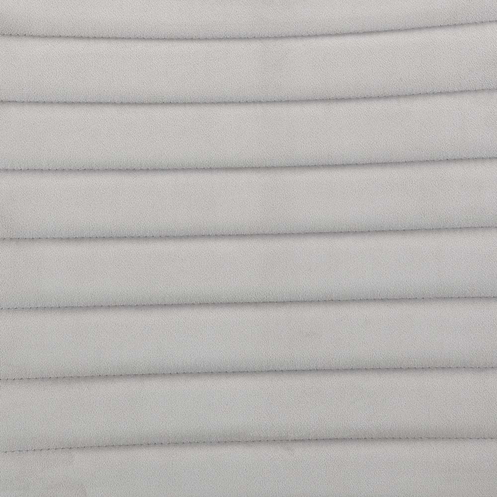 Elizaveta - Side Chair Set of 2) - Gray Velvet &White High Gloss