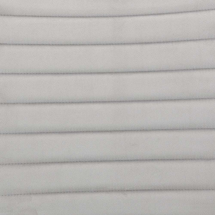 Elizaveta - Side Chair Set of 2) - Gray Velvet &White High Gloss