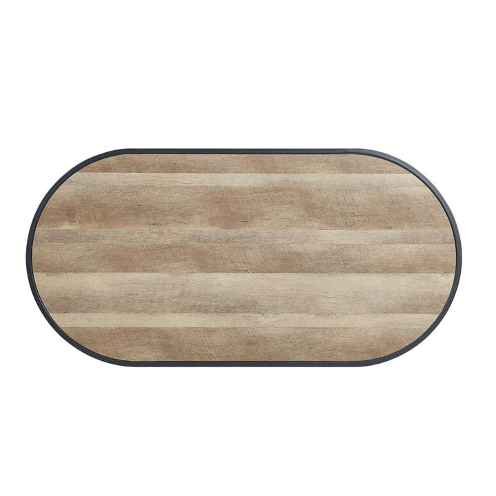 Brantley - Coffee Table - Oak & Sandy Black