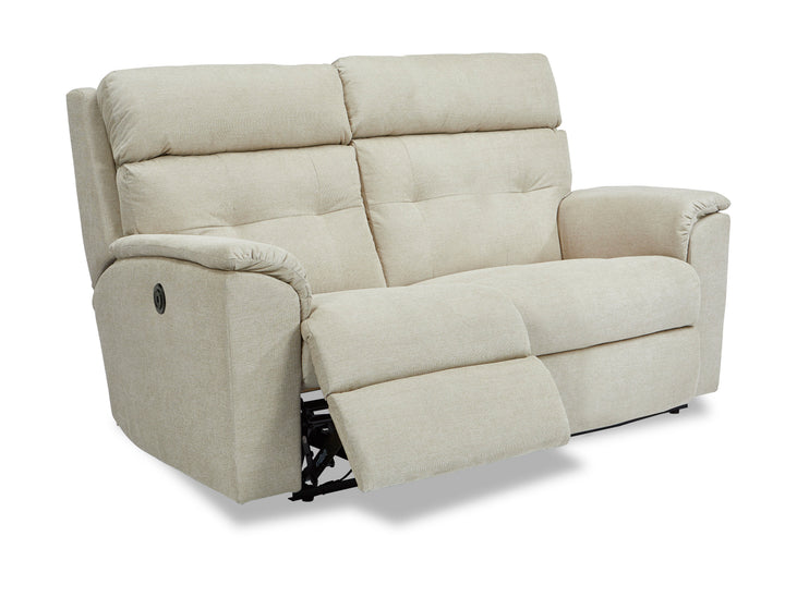 Mason Power Reclining Loveseat White