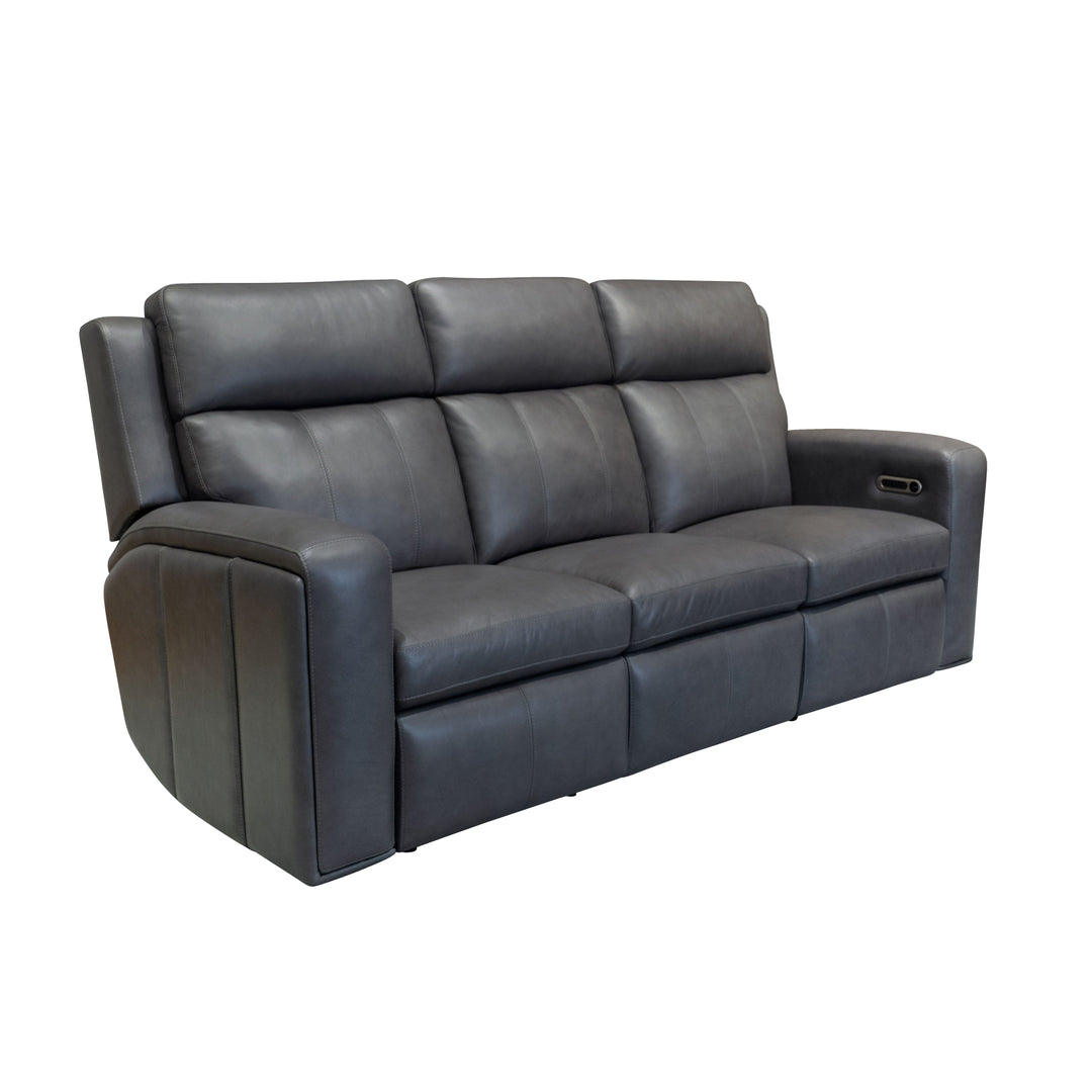 Flexsteel 1596-62PH-70502 Wyatt  Power Reclining Sofa With Power Headrests & Lumbar  Dark Gray