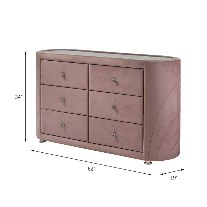 salonia-dresser-pink-velvet