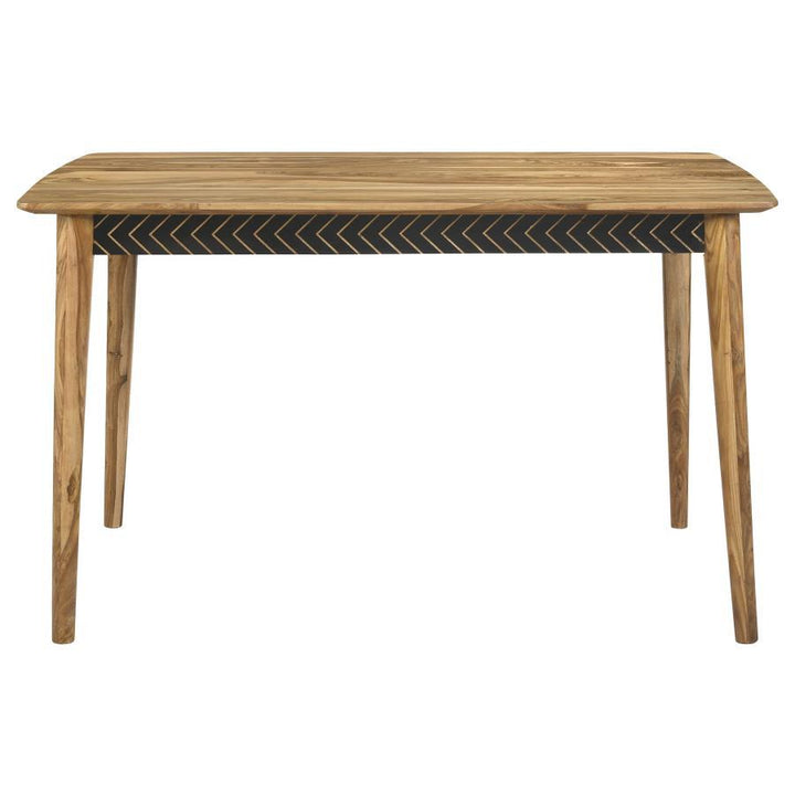 Partridge - 7 Piece Counter Dining Set - Espresso And Camel