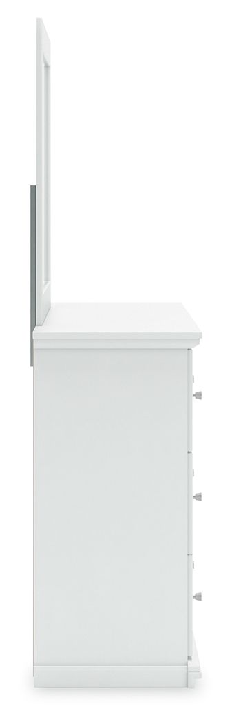Bostwick Shoals - Dresser and Mirror - White