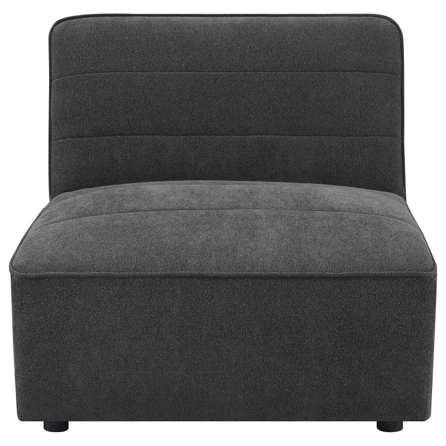 Sunny - 6 Piece Upholstered Modular Sectional Sofa - Charcoal