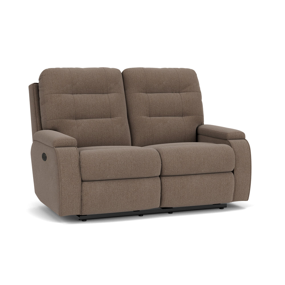 Kerrie Power Reclining Loveseat Gray