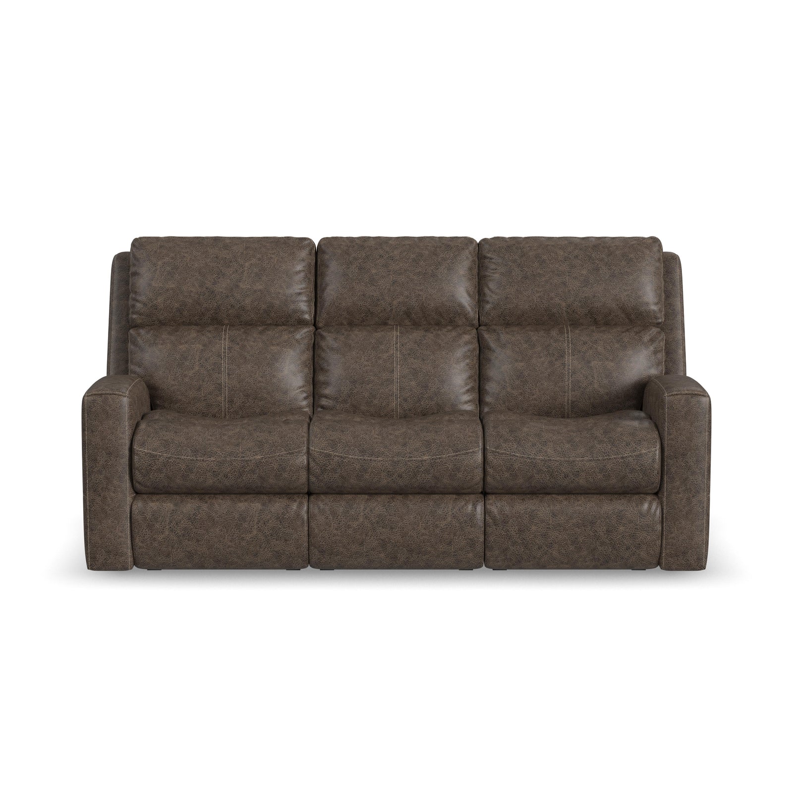 Score  Power Reclining Sofa With Power Headrests & Lumbar  Brown