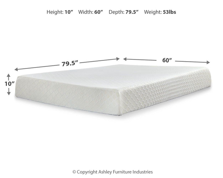 10 Inch Chime Memory Foam Queen Mattress