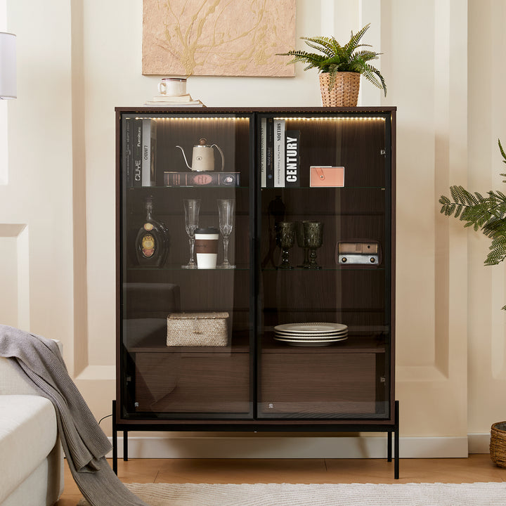 modern-led-lighted-display-cabinet-with-glass-doors-and-storage-drawers