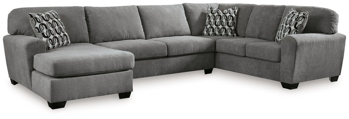 Birkdale Court - 3-Piece Sectional With Laf Corner Chaise - Gray by Ashley Furniture product image