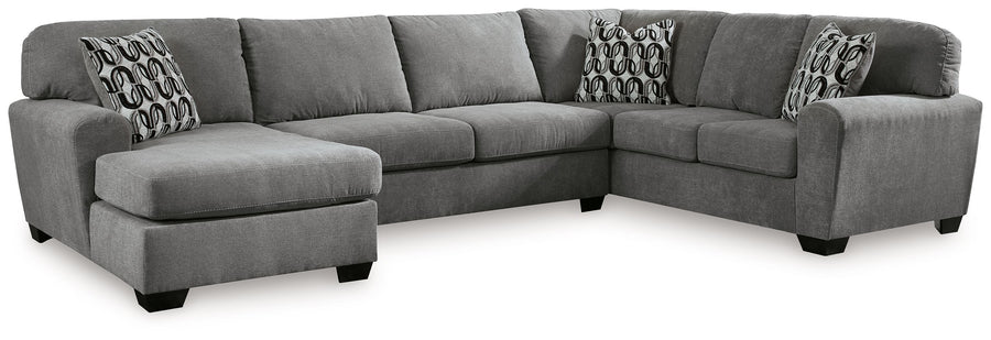 Birkdale Court - 3-Piece Sectional With Laf Corner Chaise - Gray by Ashley Furniture product image