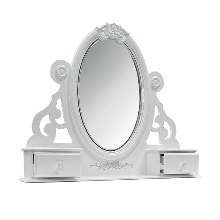 Flora - Mirror With Jewlery - White