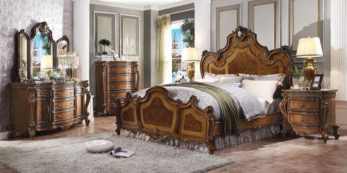 ACME Furniture Picardy California King Bed Honey Oak