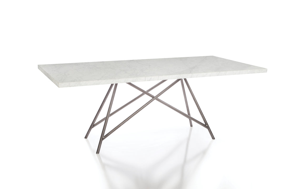 Modus Furniture 3N2560 Coral Marble Rectangular Dining Table