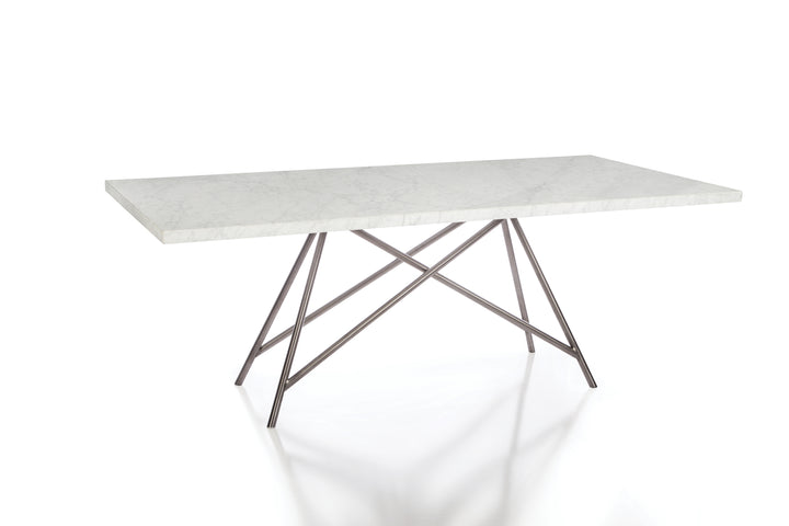 Modus Furniture 3N2560 Coral Marble Rectangular Dining Table