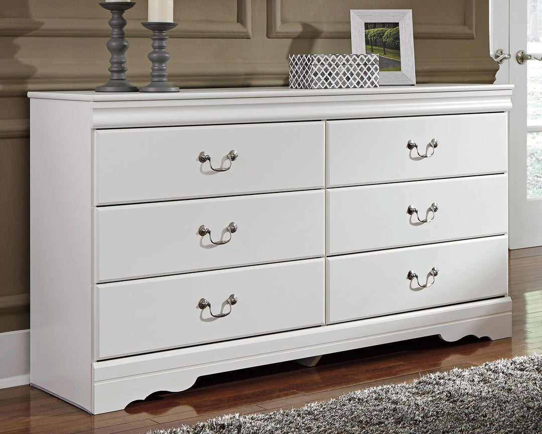 Anarasia - Six Drawer Dresser - White