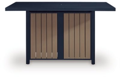 East Beach Outdoor Bar Table with Fire Pit - Blue Fire Pits modern furniture Contempo Furniture