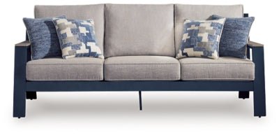 East Beach Outdoor Sofa with Cushion - Blue Outdoor Seating modern furniture Contempo Furniture