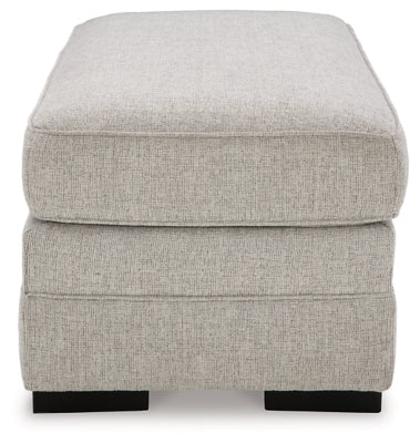 Eastonbridge Ottoman - Gray Upholstered Ottoman modern furniture Contempo Furniture