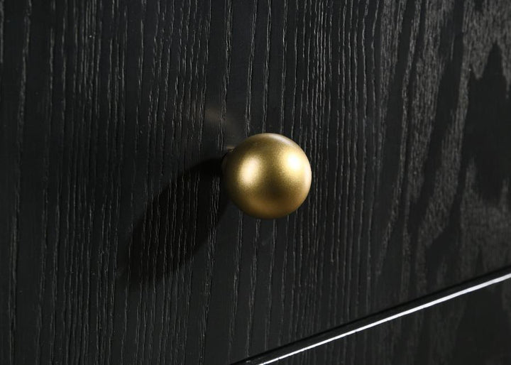 Arini - 8-Drawer Dresser With Mirror - Black