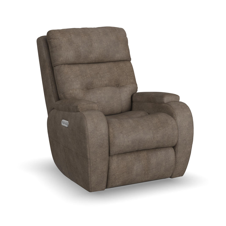 flexsteel-b3906-50h-strait-power-recliner-with-power-headrest-dark-brown