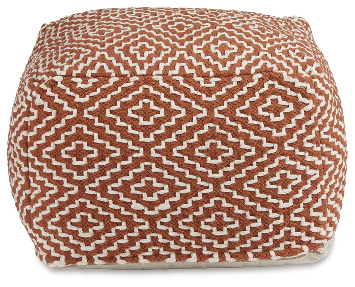 Brynnsen - Pouf - Rust / Ivory