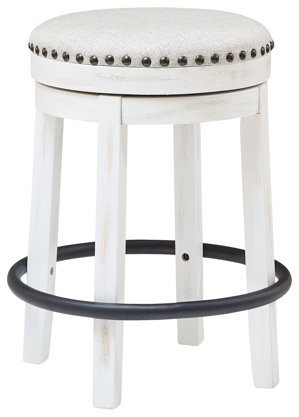 Valebeck - UPH Swivel Stool  - White / Black