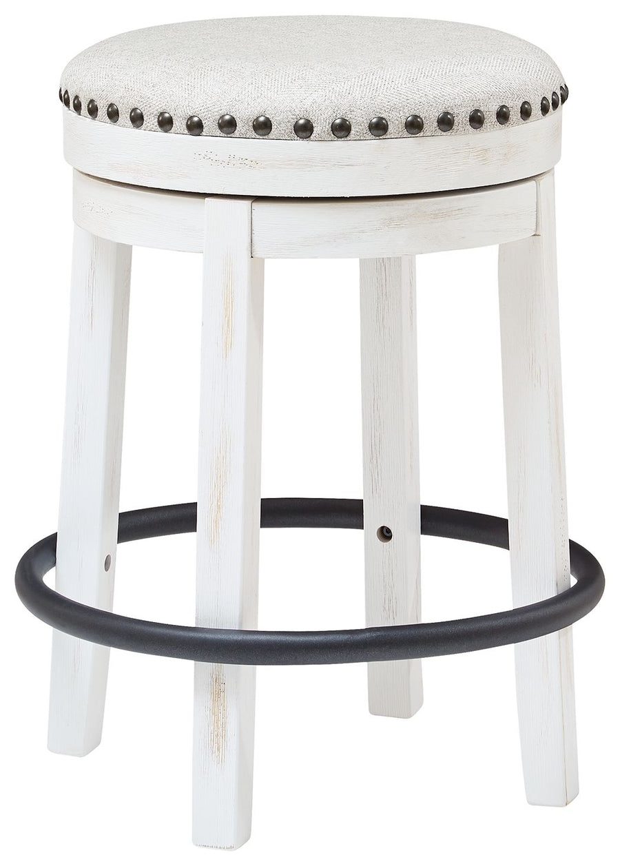 Valebeck - UPH Swivel Stool  - White / Black