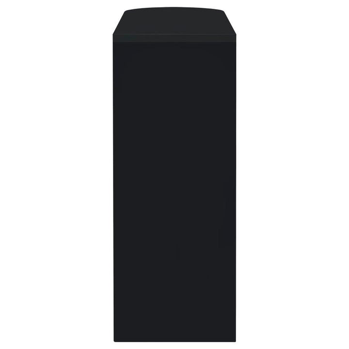 Adolfo - Rectangular 2-Tier Home Bar Table - Black High Gloss
