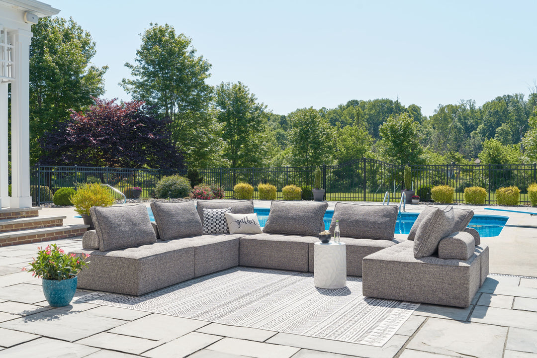 Bree Zee - 7-Piece Outdoor Sectional - Brown by Ashley Furniture product image