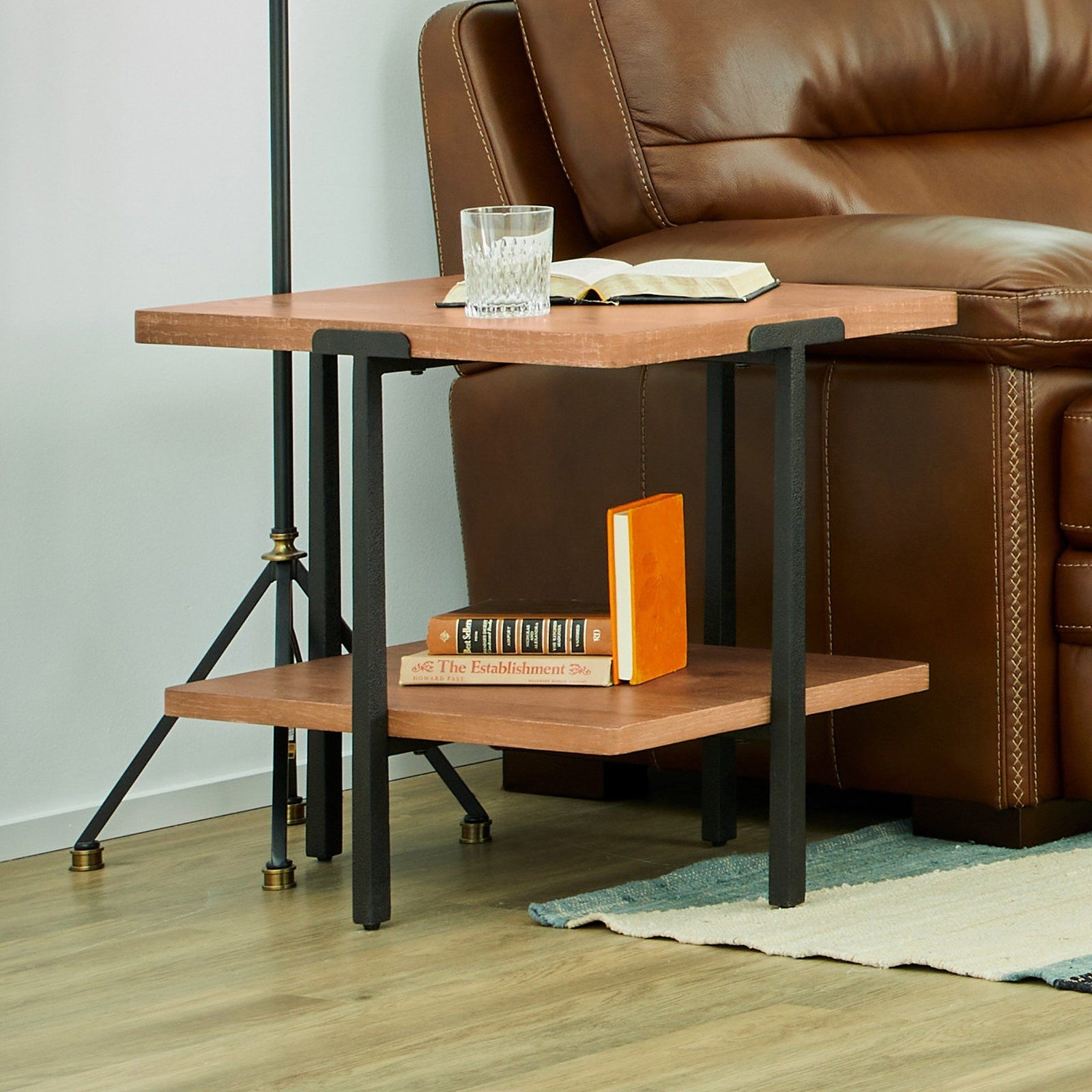 Millwork  End Table  Light Brown