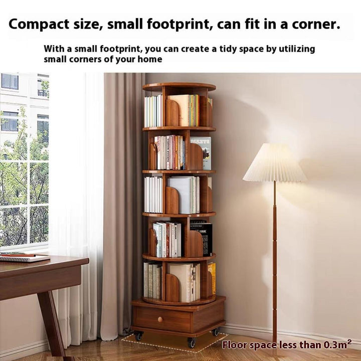 corner-360-degrees-rotating-6-tier-bookshelf-with-wheels-walnut-brown