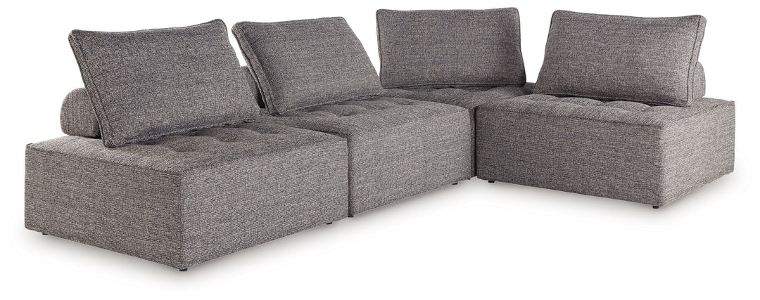 Bree Zee - 4-Piece Outdoor Sectional - Brown by Ashley Furniture product image