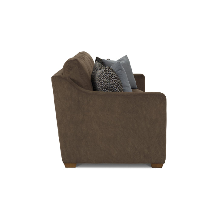 Flexsteel 7050-32 Milo  Sofa  Dark Brown