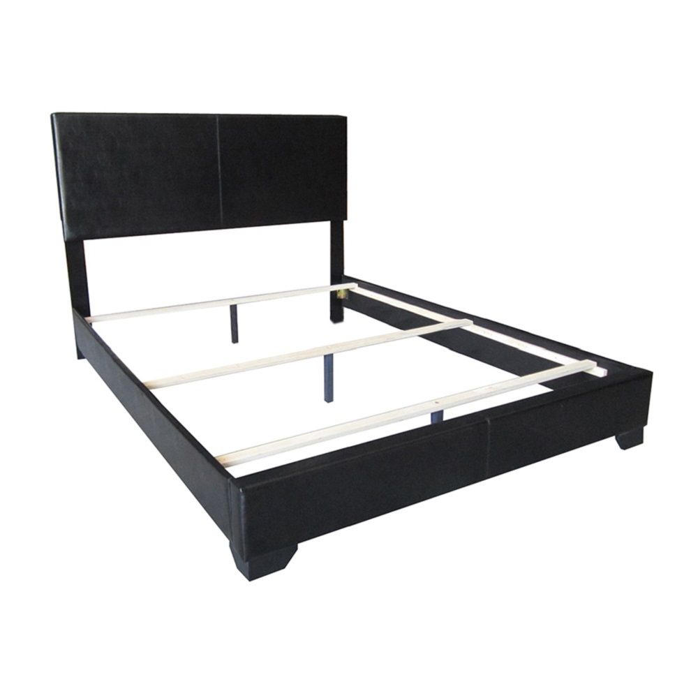 Ireland III - Full Bed - Black Synthetic Leather