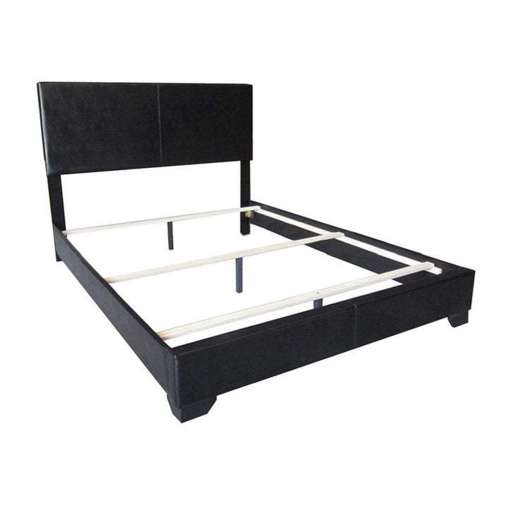 Ireland III - Full Bed - Black Synthetic Leather