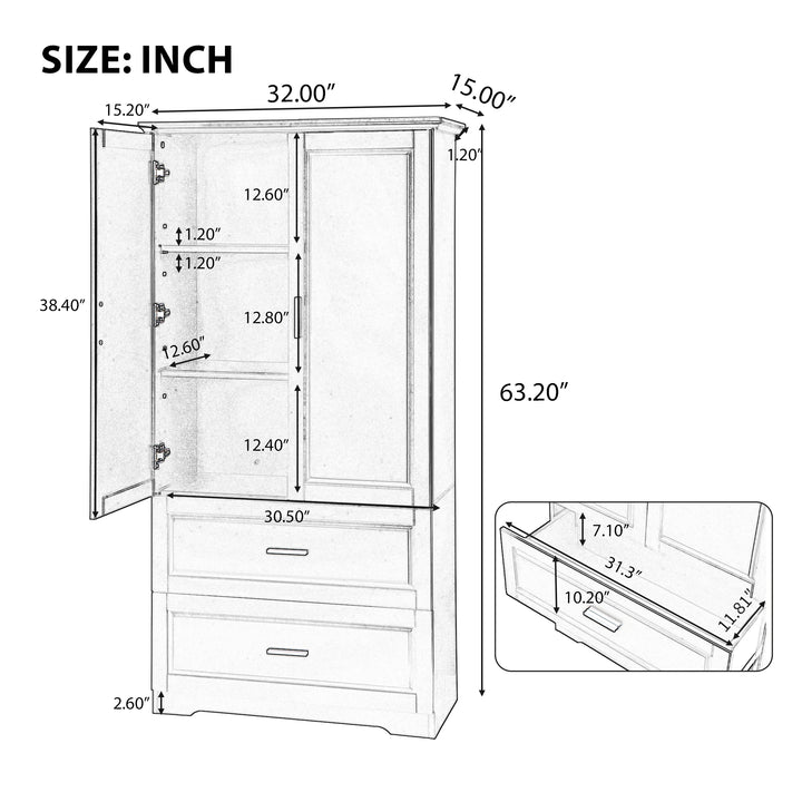 tall-bathroom-storage-cabinet-with-two-doors-and-drawers-black